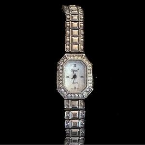 Vintage Vivani Ladies Art Deco Style Quartz Watch | Crystal Bezel | Japan Movt